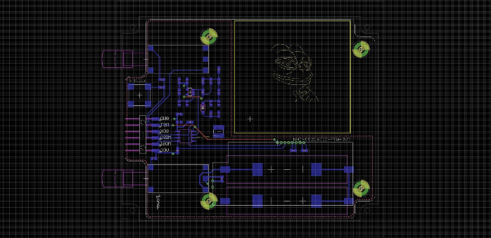 PCB layout of an rfid scanner